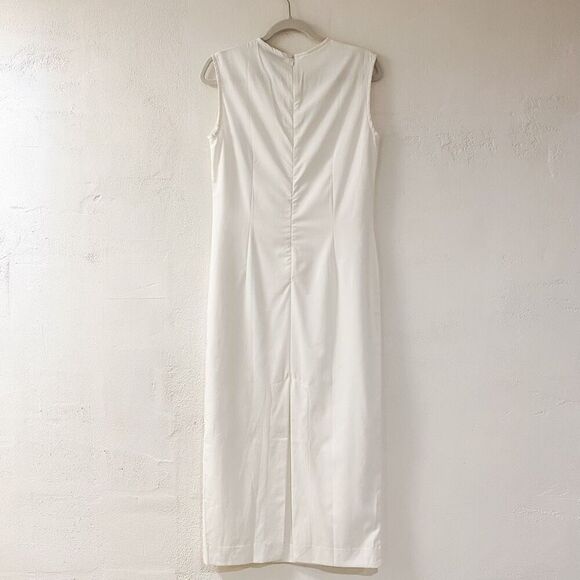 NEW Beare Park Drill Sleeveless Dress in Ivory SS23 Size 6 - Picture 2 of 9